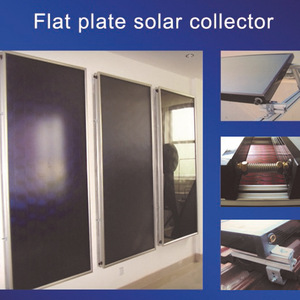 Colector solar de titanio azul con placa plana y tubo de cobre con revestimiento de cromo negro para sistema de calentamiento de agua - Product Image 5