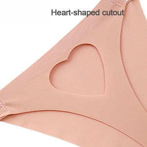 # H123 Perizoma Sexy a Vita Bassa Personalizzato, Slip Senza Cuciture in Seta Ghiaccio, Intimo Comodo e Traspirante per Uso Quotidiano Femminile - Product Image 3