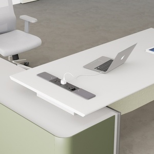<span class=keywords><strong>Prise</strong></span> de bureau JOYE double face intégrée avec 4 prises universelles et couvercle coulissant USB-C PD20W 10A pour prises et fiches - Product Image 4