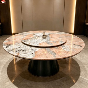 Mesa de Comedor Moderna de Lujo en Cuarzo Patagonia Rosa Pandora de 18 mm de Grosor, Impermeable, Pulida y con Resina, para <span class=keywords><strong>Hotel</strong></span>, Villa o Apartamento - Product Image 6