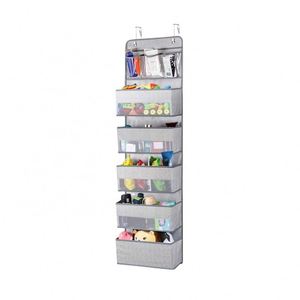 Organiseurs de porte en tissu non tissé pour placard et armoire avec 5 grandes poches et 3 petites poches en PVC - Product Image 1