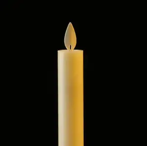 Candele coniche a Led senza fiamma tremolanti candeliere a lume di candela lungo per decorazioni per feste da tavola per la cena a casa