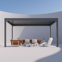 Pergola bioclimatique en aluminium sur mesure avec lames orientables, gazebo de jardin imperméable, conception sur mesure, solution d'ombrage extérieur