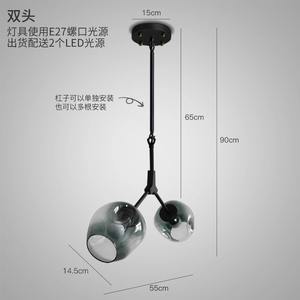 İskandinav yaratıcı oturma odası kolye lambaları Modern Minimalist kişilik altın atmosfer yemek yatak cam kolye işıkları - Product Image 6