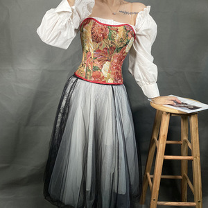 Corsé de mujer debajo del busto, entrenador de cintura, corsé de carpeta de <span class=keywords><strong>pecho</strong></span>, corsé Sexy Floral de talla grande para mujer - Product Image 5