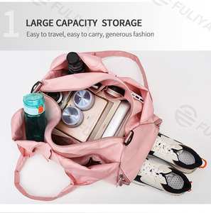 FULIYA étanche Logo personnalisé <span class=keywords><strong>Sport</strong></span> sacs polochons pour Gym sec humide séparation voyage femmes sacs <span class=keywords><strong>de</strong></span> <span class=keywords><strong>sport</strong></span> - Product Image 3