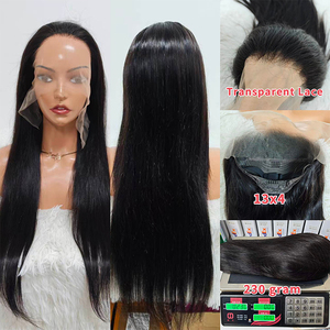 Promoción Letsfly: Pelucas de Cabello Humano con Frente de Encaje Transparente 10A de Alta Calidad, 13x4, 26 Pulgadas, Color Natural, Venta al Por Mayor de Fábrica, $78 - Product Image 2