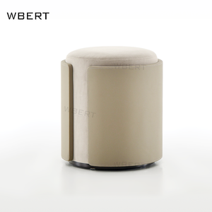 WBERT moderno italiano de lujo ocio Muse marrón muebles de cuero silla de madera maciza de haya para sala de estar balcón muebles - Product Image 6