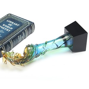 <span class=keywords><strong>2023</strong></span> couleur glacé vague trophée <span class=keywords><strong>monde</strong></span> Golf trophée <span class=keywords><strong>coupe</strong></span> cristal liuli Premium prix cristal verre trophée - Product Image 4