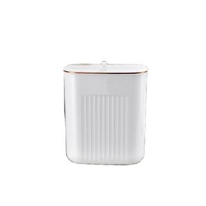 2023 Home Kitchen Portable 9l Square Kitchen Bin,Plastic Wall Mounted Trash Can With Lid