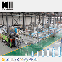 Projet clé en main monobloc 1.5 litres Machine de remplissage d'eau entièrement automatique pour eau potable de source pure