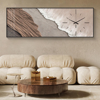 Peinture décorative moderne horloge murale cristal porcelaine peinture horloge restaurant chambre abstraite horloge nordique