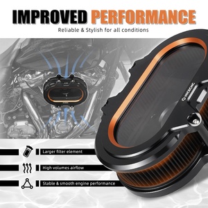 Nicecnc nhôm rõ ràng <span class=keywords><strong>intake</strong></span> lọc không khí sạch hơn Kit cho Harley CVO đường trượt đường phố lướt CVO flhxse flhx ST flhxst - Product Image 6