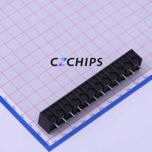 DBT50-8.25-12P-BK-P Barrier Terminal Block Through hole Component (THT),P=8.25mm Connector Three Sides 8.25mm 1x12P Straight Pin - Product Image 2