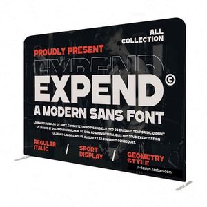 10ft 20ft 250g Polyester Portable Retractable Weather Resistant Custom Tradeshow Display Booth <b>Stand</b> <b>Backdrops</b> Events Tension - Product Image 1