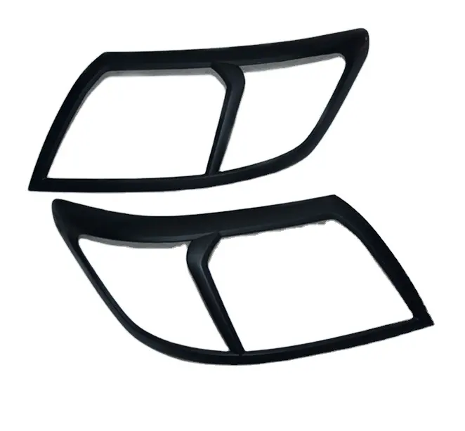 Sıcak satış Off Road aksesuarları siyah ABS plastik kafa lambası kapağı yedek kafa aydınlatma koruması için Hilux Vigo 2012 +