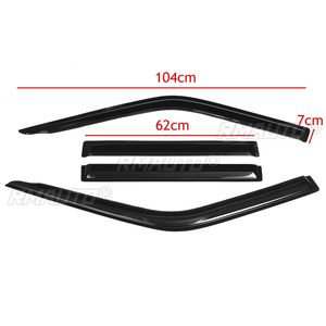 New 4x Car Side <b>Window</b> Wind Deflectors Tinted <b>Awnings</b> Wind Shelters Sun Rain Guard Shelter for Nissan for Navara D22 1997-2015 - Product Image 6