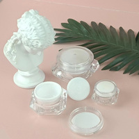 Pots en plastique crème faciale cosmétique personnalisée en Offre Spéciale avec bouchon à vis