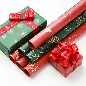 하이 퀄리티 크리스마스 열대 질감 방수 선물 포장지