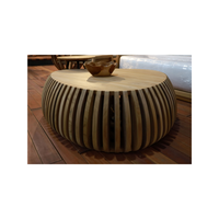 Table basse KAG TAB53 Harmony - Bois de teck, design moderne, durable et sophistiqué, meubles de salon