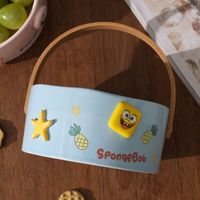 Hete Aanbieding Japanse Minimalistische Design SpongeBob SquarePants Snack Schaal Draagbare Mandje Keramische Fruit Schaal