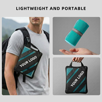 Serviettes de sport en microfibre personnalisées avec logo, séchage rapide, absorbantes, pour fitness et yoga, vente en gros, fourniture en vrac pour les salles de sport