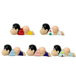 5ชิ้น/เซ็ต9.5ซม. ดินสอสีชิน<span class=keywords><strong>จัน</strong></span>รุ่น Q น่ารักคอลเลคชั่นท่านอนหุ่นตุ๊กตาโมเดลหุ่นพีวีซีรูปปั้นอะนิเมะสำหรับเด็ก - Product Image 5