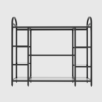 Étagère à fleurs à 3 niveaux, grand présentoir moderne pour plantes, surstocké, 3 niveaux.