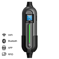 Chargeur de véhicule électrique portable KHONS à expédition rapide, intelligent, compatible OCPP1.6J, contrôle par application RFID, norme GB/T, 16A, 3.5KW, étanche IP65, avec prise Schuko