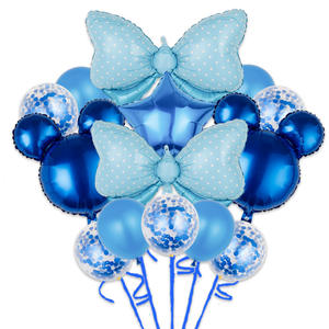 Set di palloncini con testa di Mickey <span class=keywords><strong>Minnie</strong></span> da 24 pollici con fiocco rosa per compleanno per bambini palloncini di lamina all'ingrosso - Product Image 2