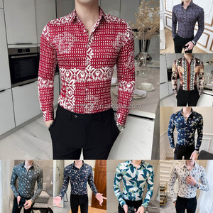 Nueva camisa de manga larga para hombre de alta calidad con diseño de estampado pícaro y de moda Tendencia de camisa informal para hombre - Product Image 3
