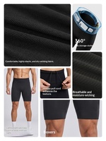 Short de compression trois-quarts en nylon pour la course de marathon et la course de longue distance, idéal pour l'entraînement en extérieur et la compétition, coupe ajustée, pour hommes et femmes