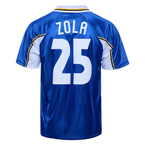 ชุดเสื้อฟุตบอล ZOLA,เสื้อฟุตบอลสีขาวน้ำเงินพิมพ์ชื่อทีม - Product Image 1