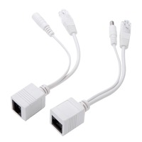 Câble POE avec adaptateur d'alimentation passif sur Ethernet Module d'alimentation d'injecteur RJ45 Séparateur 12V-48V pour type de boîtier de caméra IP