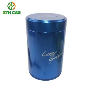 食品级锡罐包装，带螺帽，适用于250克咖啡豆研磨咖啡茶叶支架压花标志定制罐