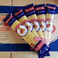 Daibah Spaghetti de Haute Qualité 250g, Forme Spéciale, Pâtes Longues Séchées, Farine de Blé Dur, Cuisson 6-9 Min, Durée de Conservation 18 Mois