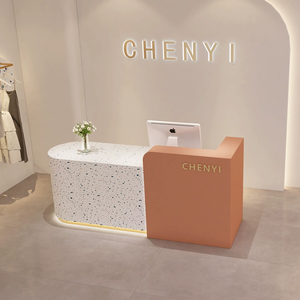 Comptoir de caisse pour boutique de vêtements de luxe et haut de gamme, vêtements pour femmes, vêtements pour enfants, comptoir de salon de beauté - Product Image 2