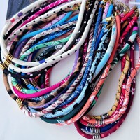 Collier ras-de-cou en tissu, style corde, minimaliste, court, idéal pour la création de bijoux DIY, breloques et pendentifs, accessoires pour colliers ras-de-cou