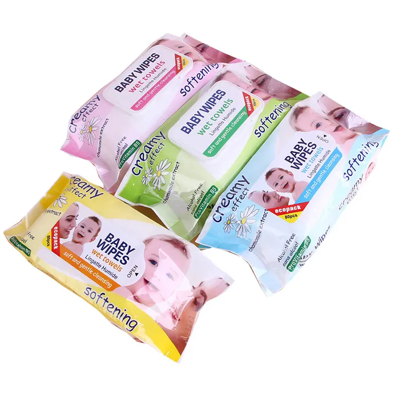 80 pcs natural moisturizing cleaning protect skin biodegradable baby wipes