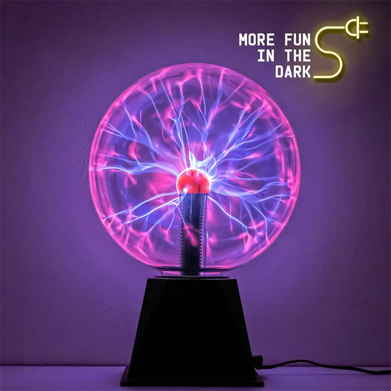 3/4/5/6 Inch Magische Plasma Ball Lamp Led Sfeer Nachtlampje Touch Control Glas Plasma Licht Slaapkamer Decor Kids Geschenken