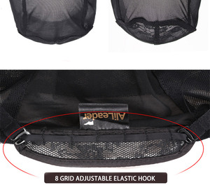 Leeons Chất lượng cao có thể điều chỉnh dây đai thông gió lưới hairnet Đôi Ren Tóc Giả thoáng khí mũ để làm tóc giả - Product Image 4