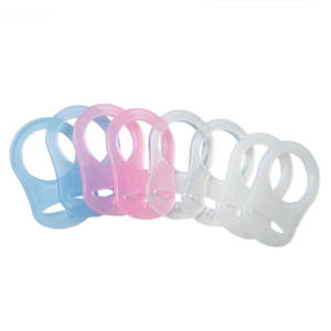 Anillo adaptador para chupete <span class=keywords><strong>Mam</strong></span>, transparente, con servicio de corte, de silicona de grado alimenticio, <span class=keywords><strong>mordedor</strong></span> de juguete suave para bebé, venta al por mayor, China - Product Image 1