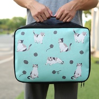 Portable voyage maquillage organisateur sac cosmétiques accessoires étui pour articles de toilette sacs cosmétiques pratiques pour utilisation en déplacement