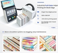 Machine d'impression numérique haute vitesse pour le coloriage des bords de livres, imprimante de bords de livres à passage unique