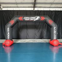 Arco Inflable Personalizado de 8m para Fútbol, Tela Oxford, Línea de Salida y Meta, Logotipo del Equipo para Eventos Deportivos de Liga de Fútbol