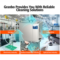 Granbo 45L-960L Pembersih Ultrasonik Industri Elektrik Baru 28-120kHz Tangki SUS304/SUS316 7200W Sistem Penyaringan Minyak dan Karat Timer