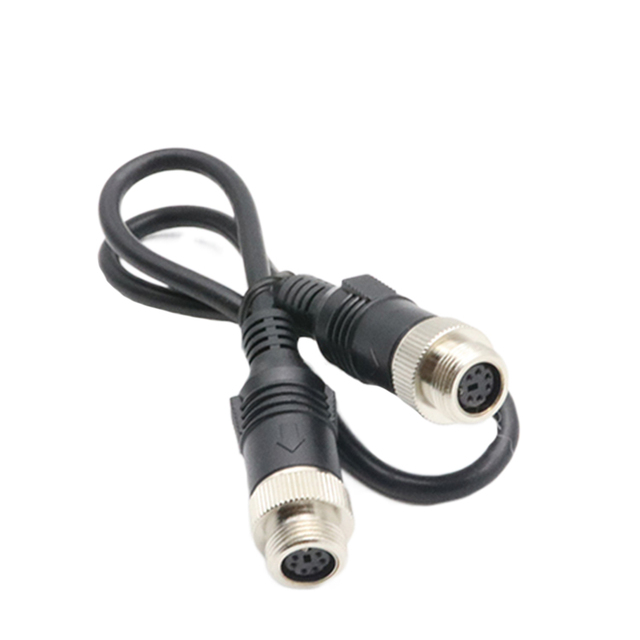Female to Female Reverse Rear View Camera Adapter Cable S Video Mini Din 6 Pin Audio Video for Cars