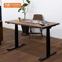 Bureau de table de luxe bureau de levage électrique double moteur bureau debout réglable en hauteur automatique cadre de bureau debout électrique
