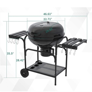 Parrilla <span class=keywords><strong>de</strong></span> <span class=keywords><strong>Carbón</strong></span> para Patio Exterior <span class=keywords><strong>de</strong></span> Lujo KEYO <span class=keywords><strong>de</strong></span> <span class=keywords><strong>22</strong></span> Pulgadas - Product Image 4