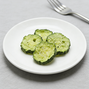 Concombre lyophilisé COREAL, légumes lyophilisés, tranches de concombre lyophilisées - Product Image 3